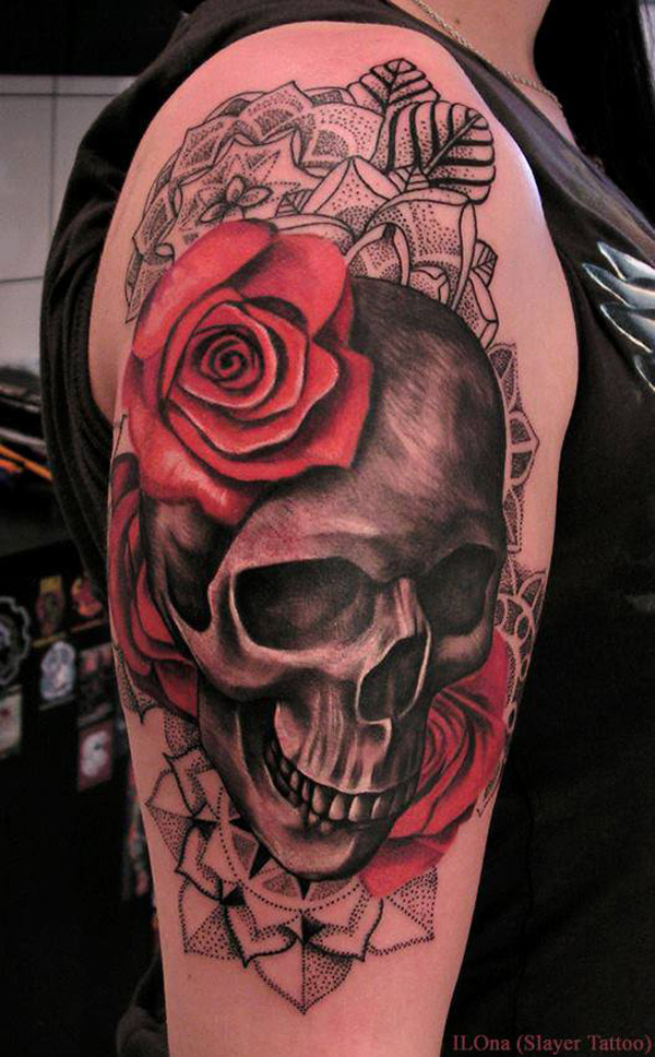 Photo:  skull tattoo 006